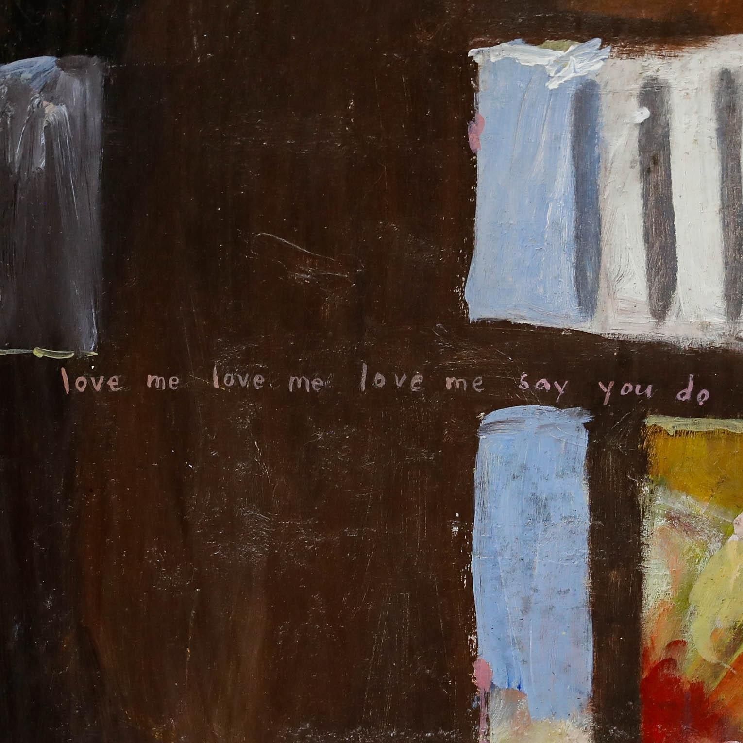 Richard J.S. Young 1984 Oil, Love Me Say You Do photo Art