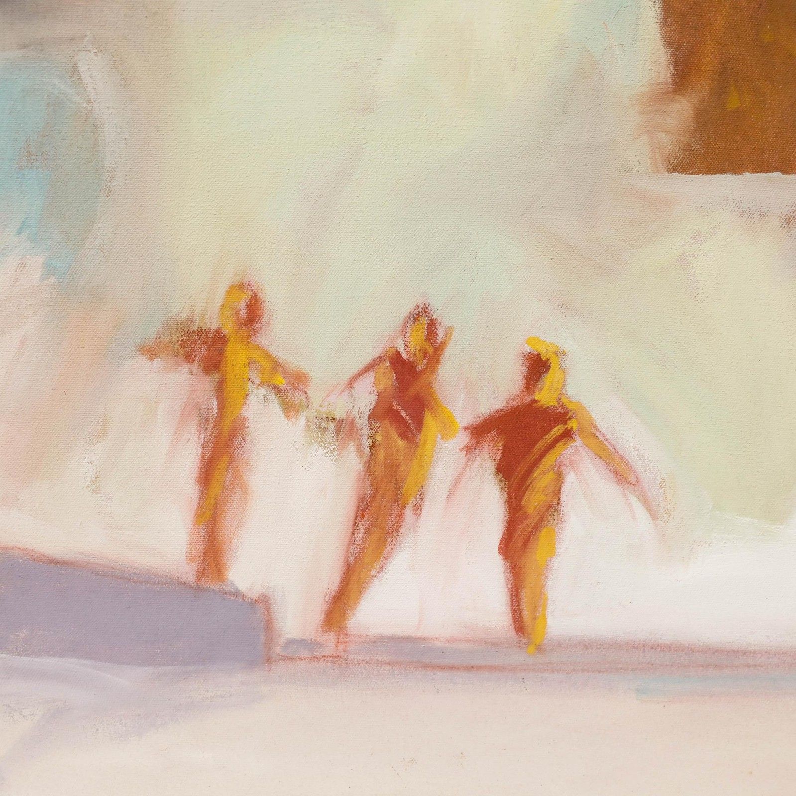 Richard J.S. Young 1998 Oil, Playing In The Ruins photo Art