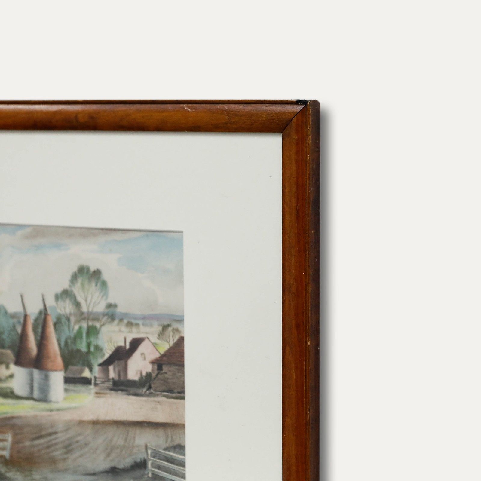 Frederick Roberts Johnson (1900 1986) 20th Century Mixed Media, Oast Houses photo 175.0