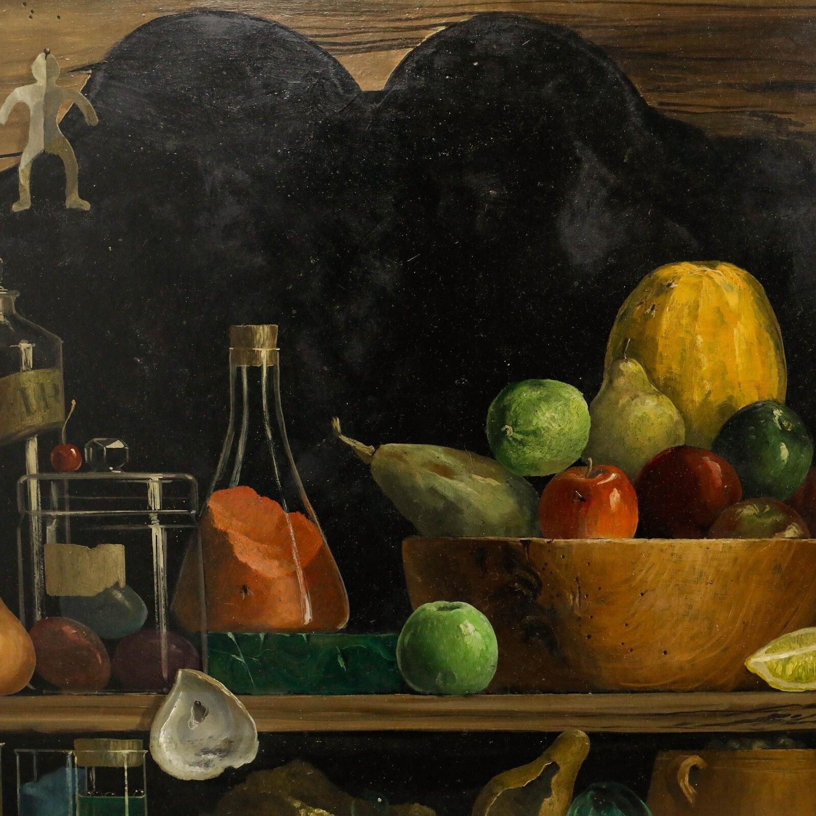 Deborah Jones (B.1922) Framed Mid 20th Century Oil, The Kitchen Dresser photo 750.0