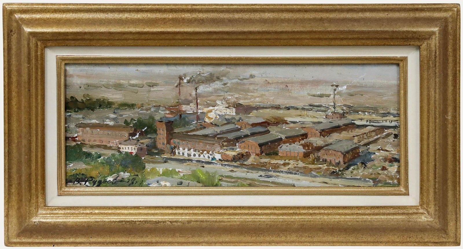 Vasily Filipovich Rudnev (1928 2018) 1959 Oil, Industrial City