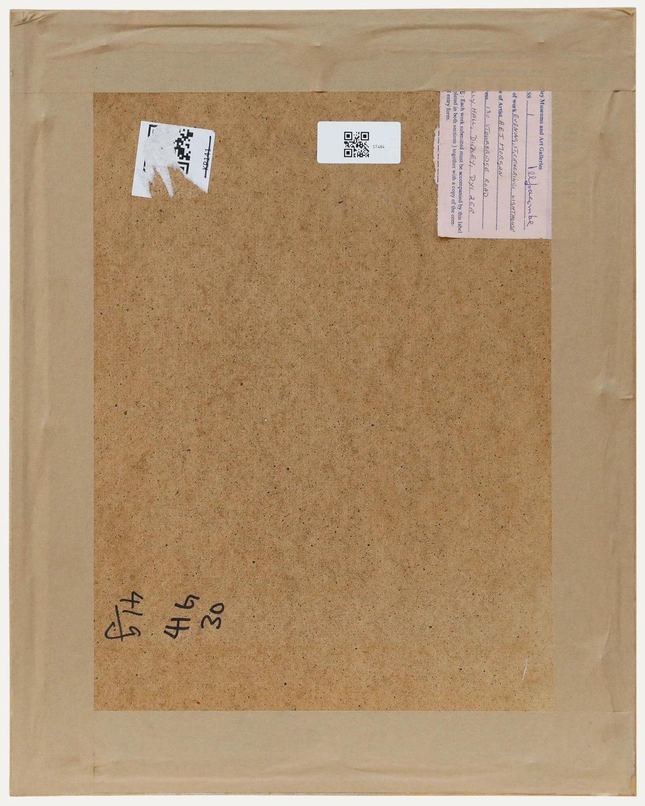 E. Assenza 1964 Acrylic, White Horse photo for sale