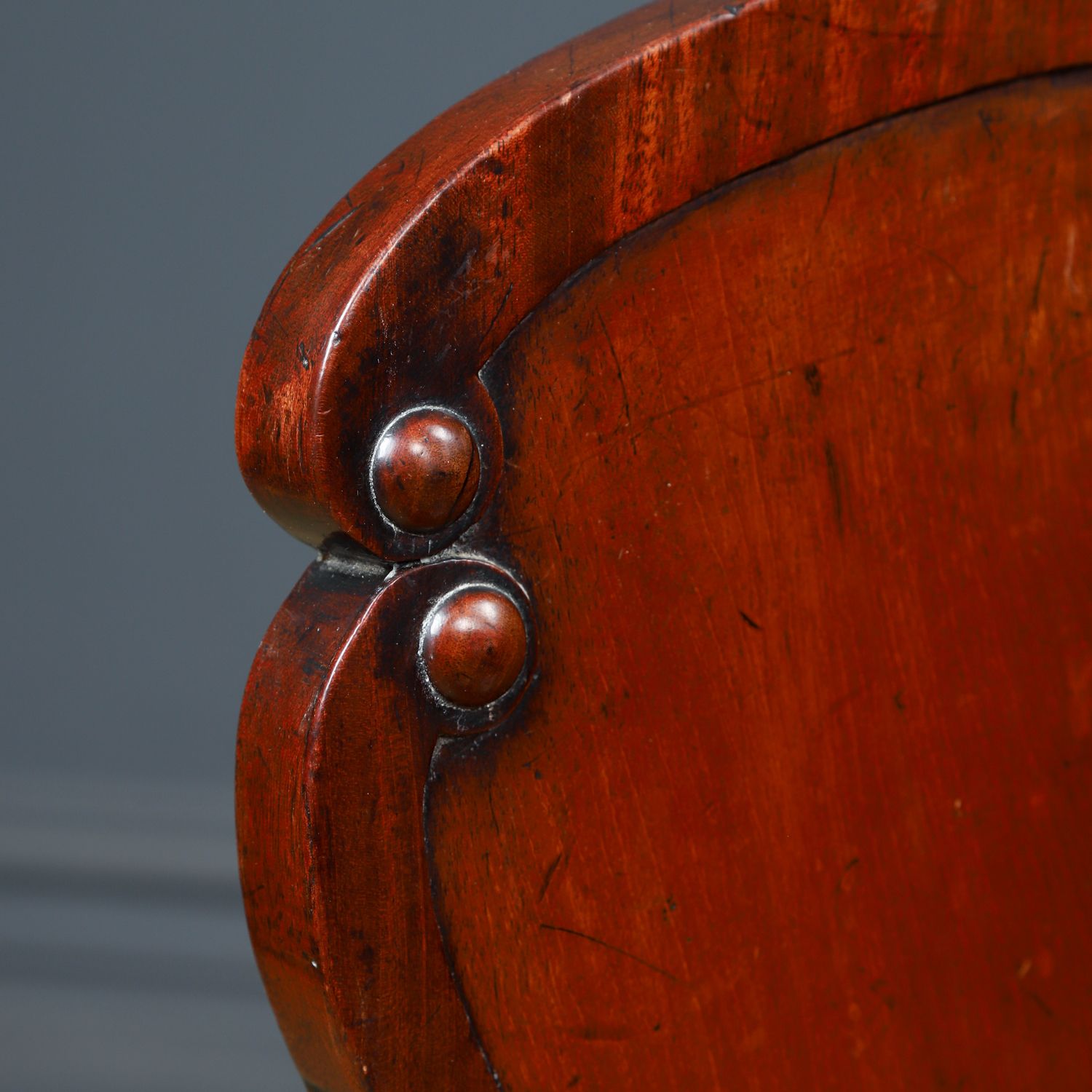 Antique English Regency Mahogany Hall / Occasional Side Chair (Circa 1830) photo 345.0