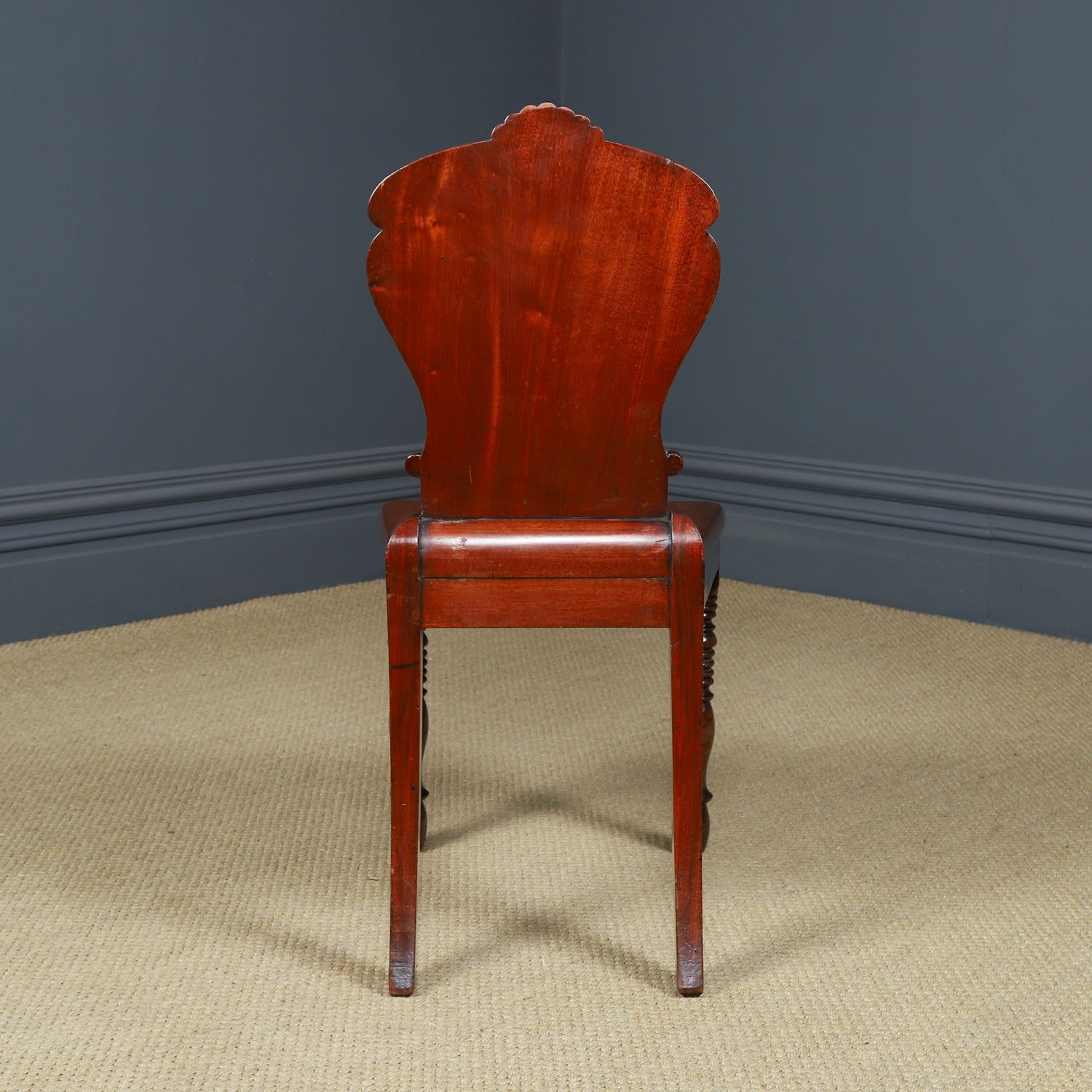 photo buy Antique English Regency Mahogany Hall / Occasional Side Chair (Circa 1830)