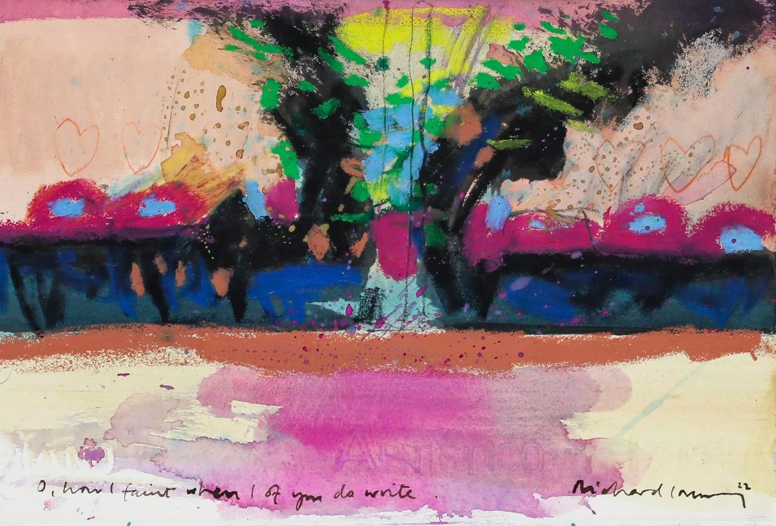 Richard J.S. Young 2022 Mixed Media, O, How I Faint When I Of You Do Write photo furniture