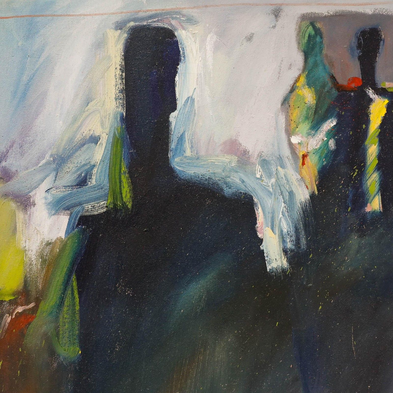 Richard J.S. Young 1999 Oil, Giotto's Party photo Art