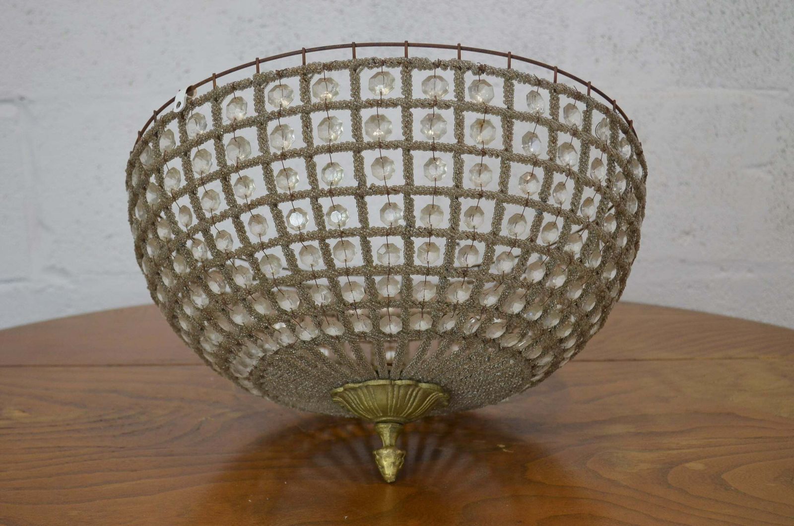 An Empire Art Deco Style 20th Century Dome Ceiling Light photo vinterior