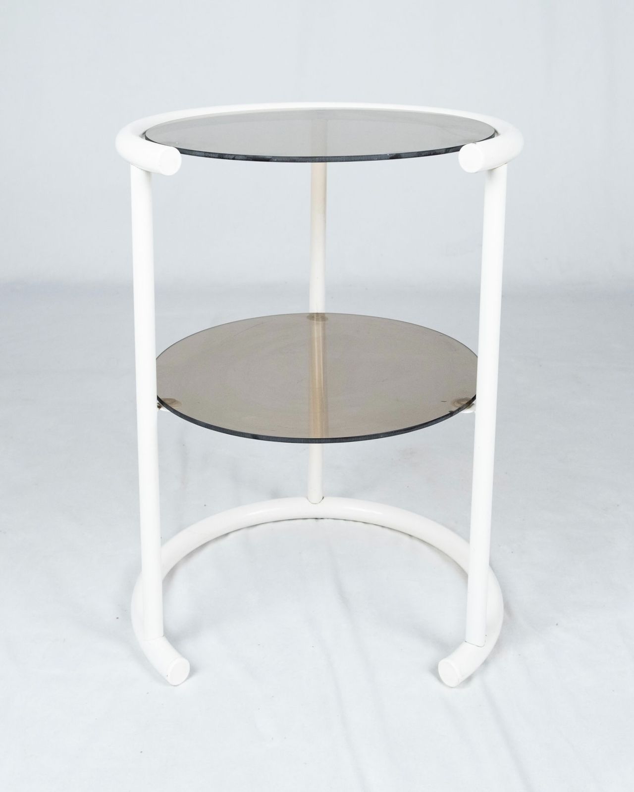 Cylindrical Side Table In The Style Of Eileen Gray, France, 1970s