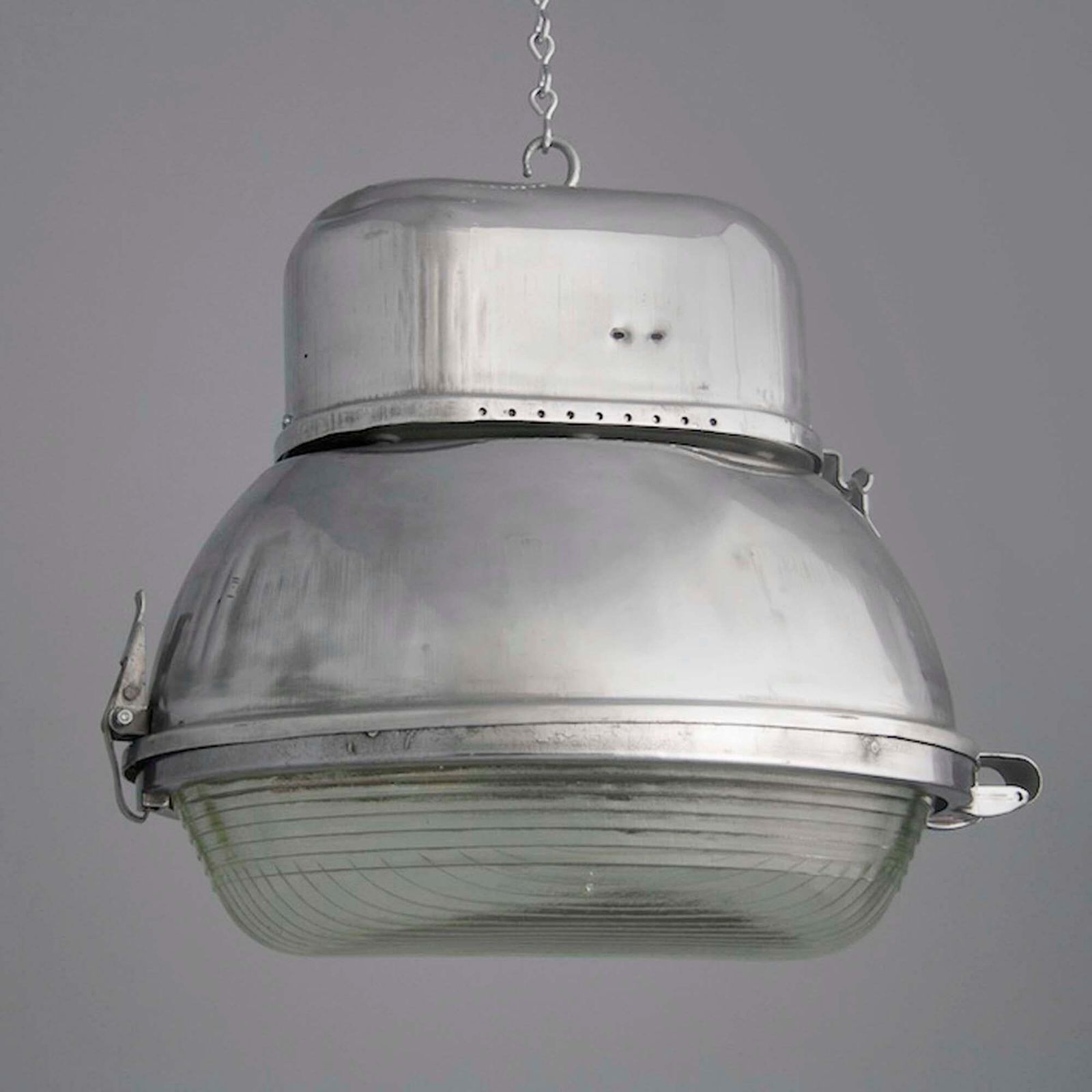 Mid Century Eastern Europe Street Lantern Pendant With Prismatic Glass 1960s photo furniture