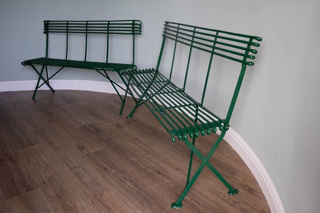 A Pair Of Antique Arras Garden Benches photo buy