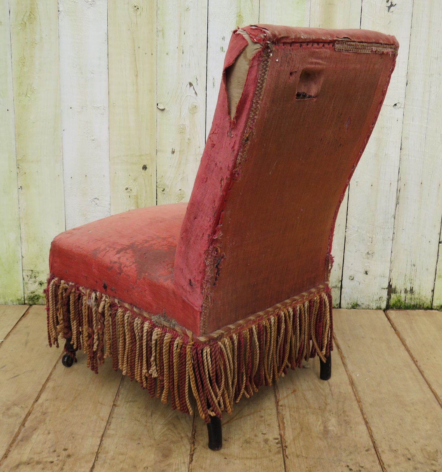 Antique French Napoleon III Slipper Chair photo Furniture