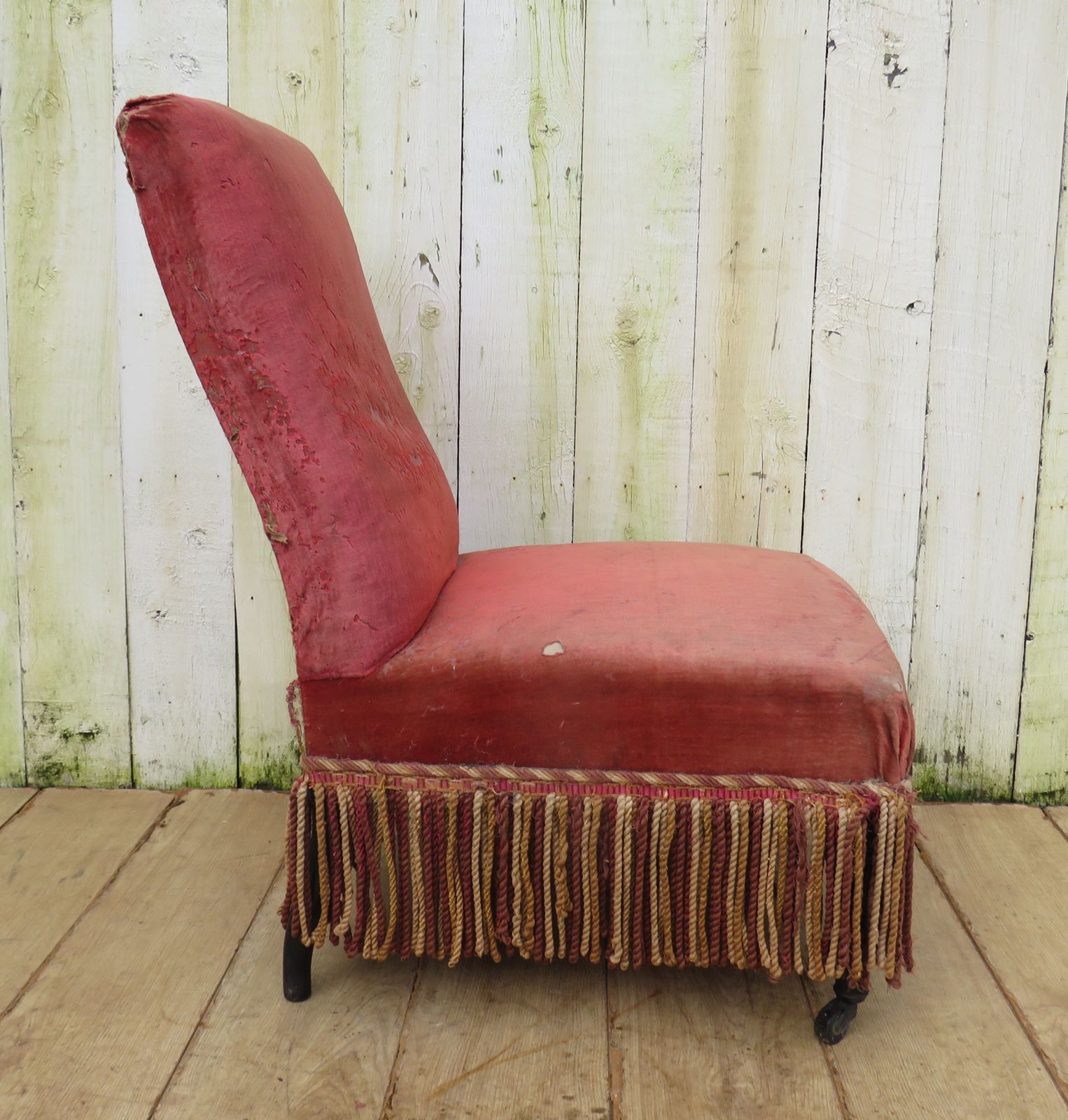 Antique French Napoleon III Slipper Chair photo vinterior