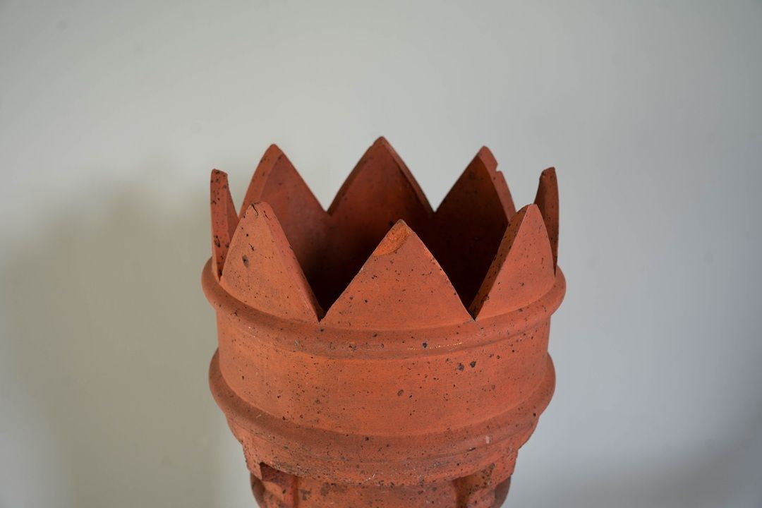 Antique Terracotta Chimney Pot photo Garden Decor