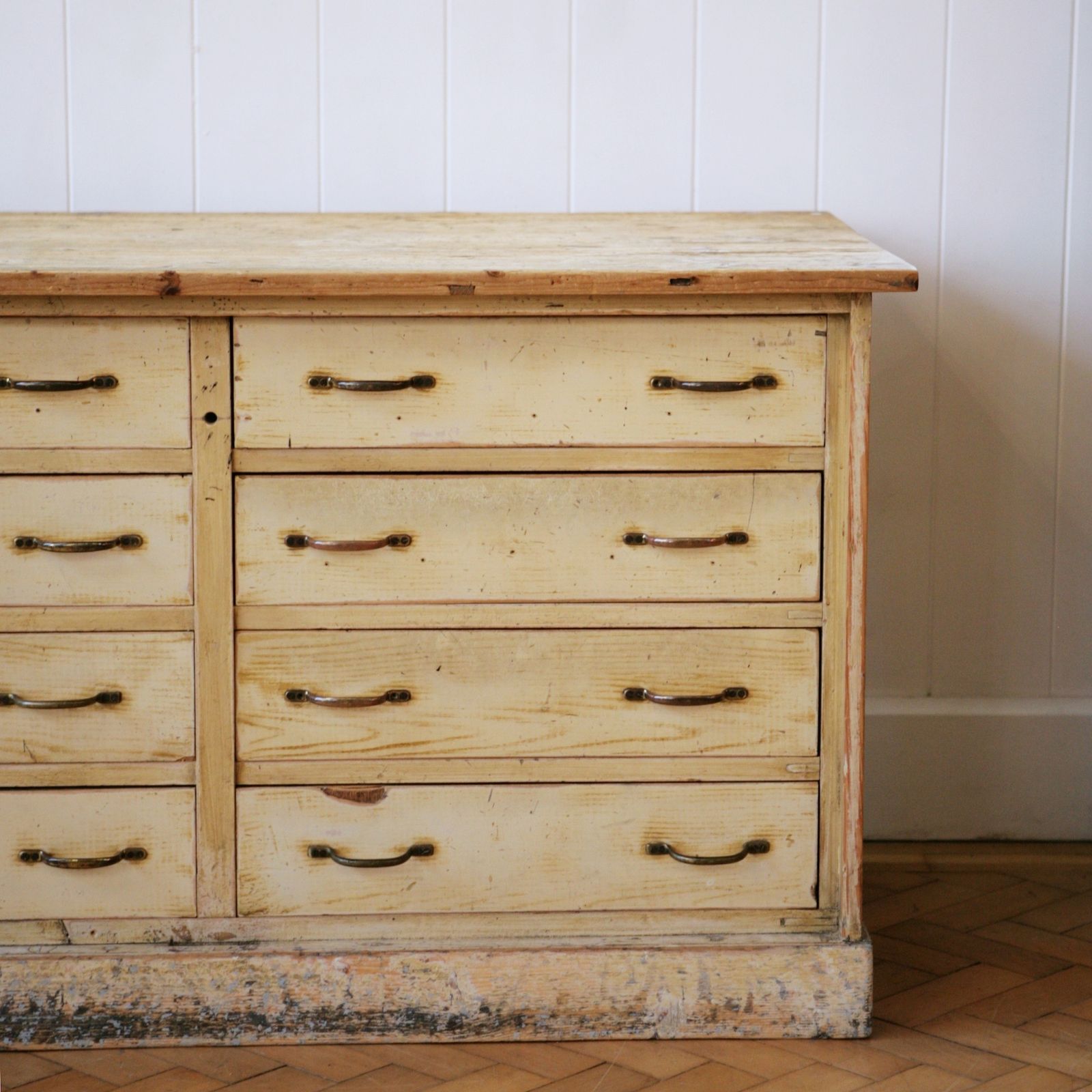 Large English Painted Pine Shop Counter photo buy