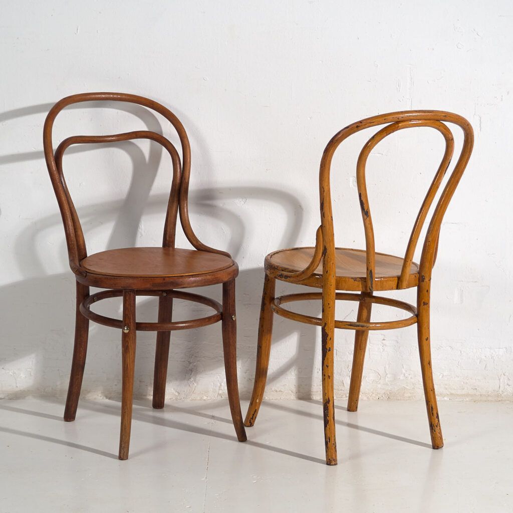 Antique Thonet Chairs (C.1920’s). Set Of 2 Pieces #6