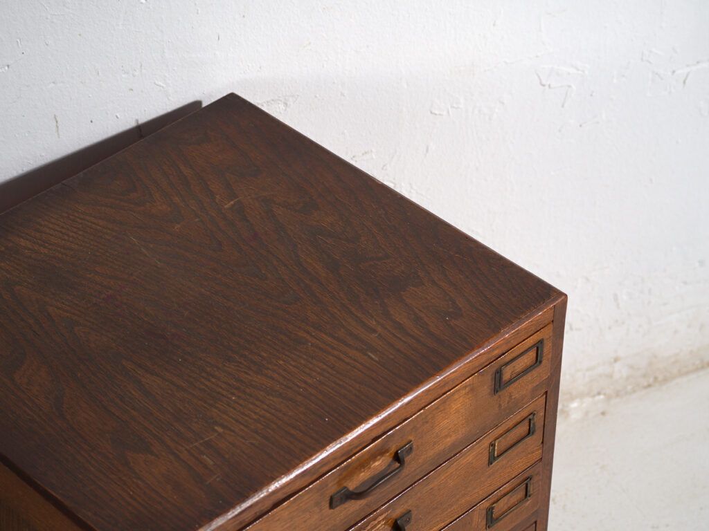 Small Antique Japanese File Cabinet – Showa Period (C.1945 1970) #2 photo Furniture