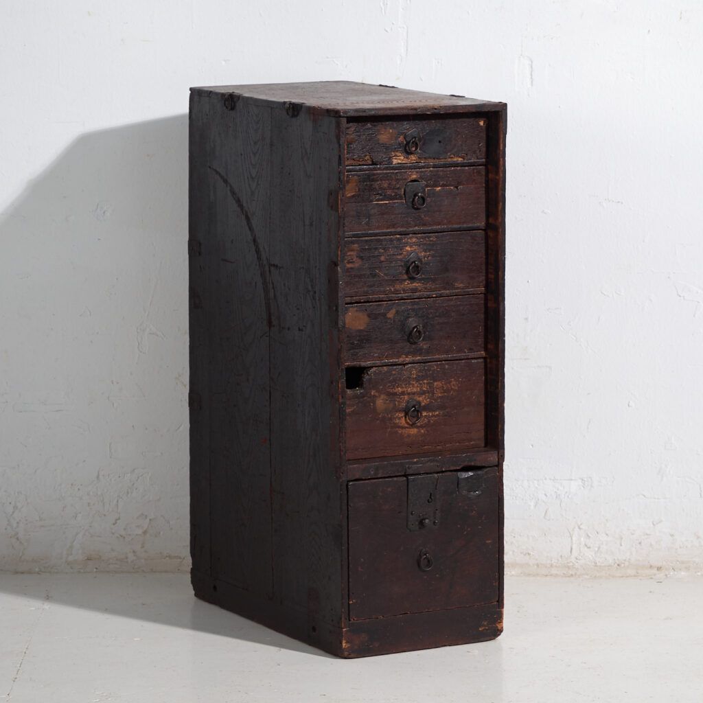 Antique Japanese Archive Cabinet – Meiji / Taishō Period (C.1880 1926) #74