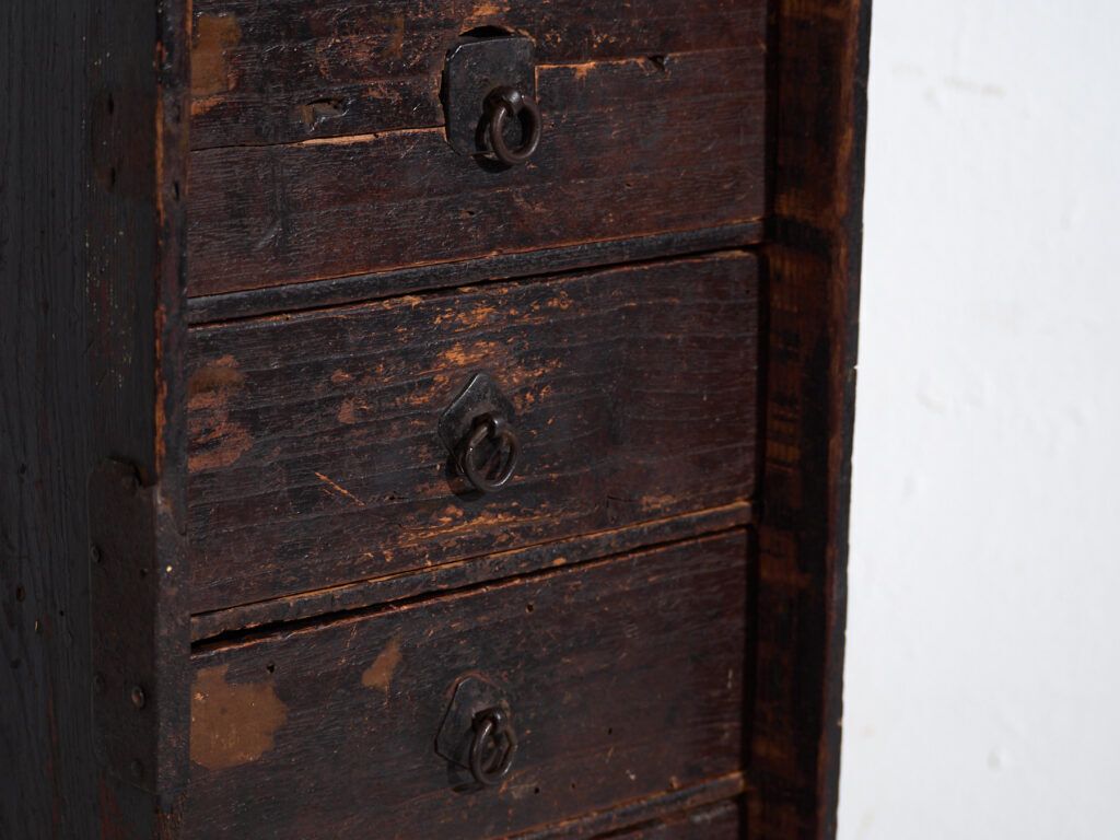 Antique Japanese Archive Cabinet – Meiji / Taishō Period (C.1880 1926) #74 photo for sale