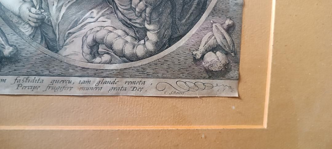 Pin Engraving . Cerere Hendrik Goltzius (1558 1617) Cerere photo buy