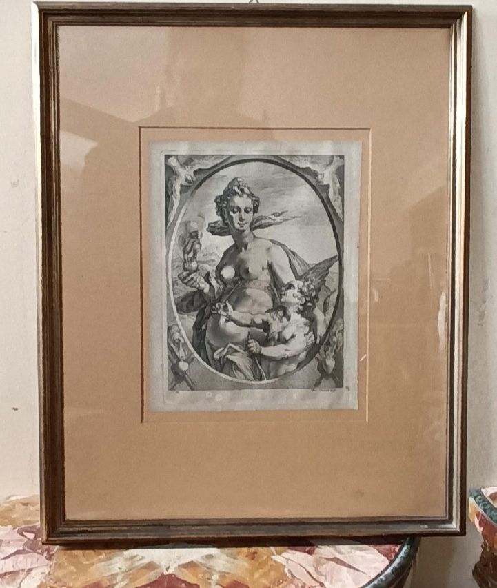 Engraving Vincenzo Vangelisti (1740 1798) By Goltzius, Hendrick photo for sale