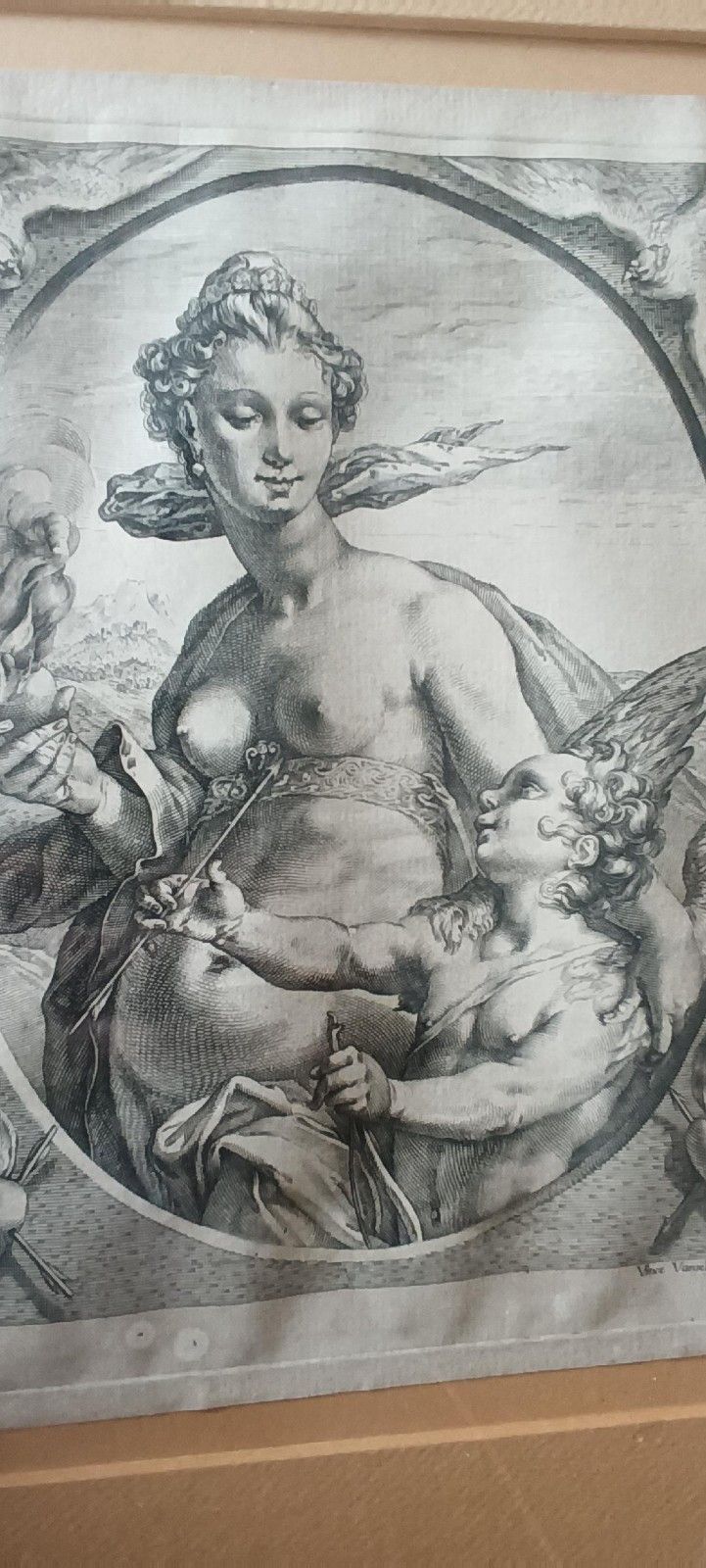 Engraving Vincenzo Vangelisti (1740 1798) By Goltzius, Hendrick photo vinterior