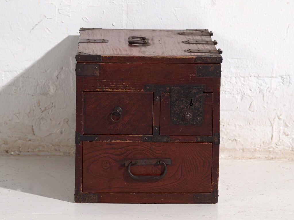 Small Antique Japanese Kodansu – Meiji / Taishō Period (C.1868 1926) #35 photo vinterior