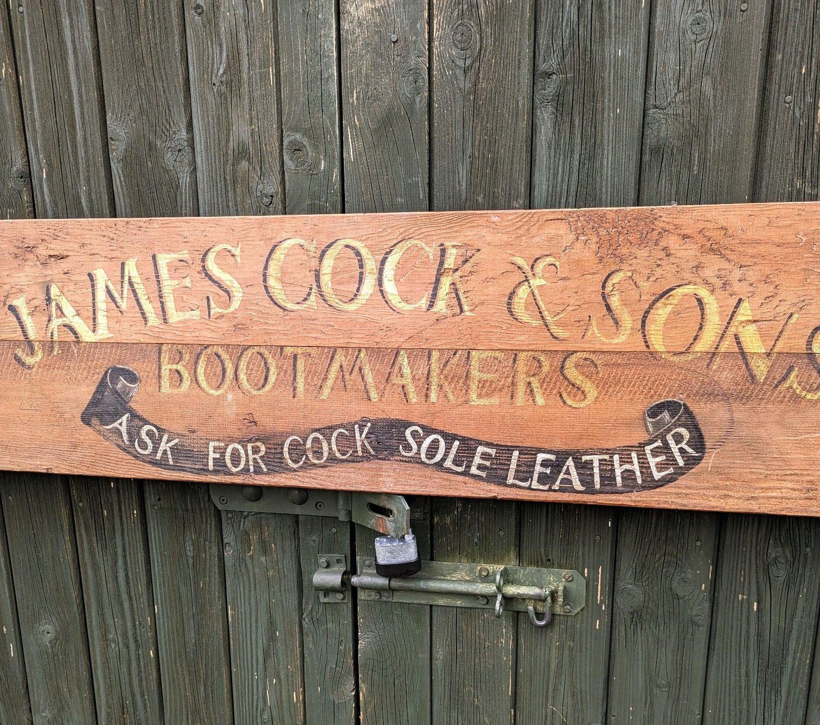 Vintage Hand Painted Art J Cock & Sons Delivery Available 0264. photo Art