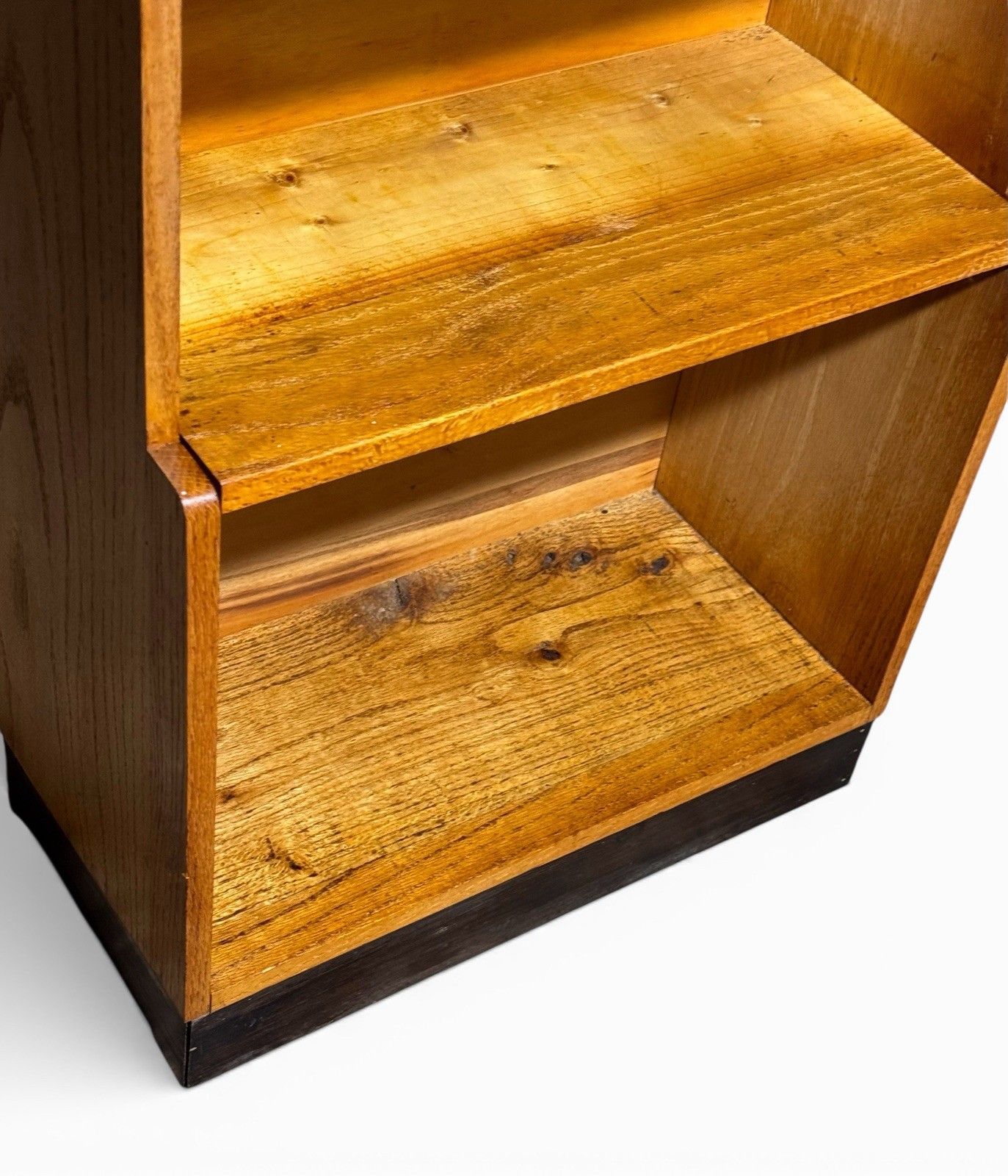 Vintage Golden Oak Old School College Bookcase Lab Bookcase C1950s photo Furniture