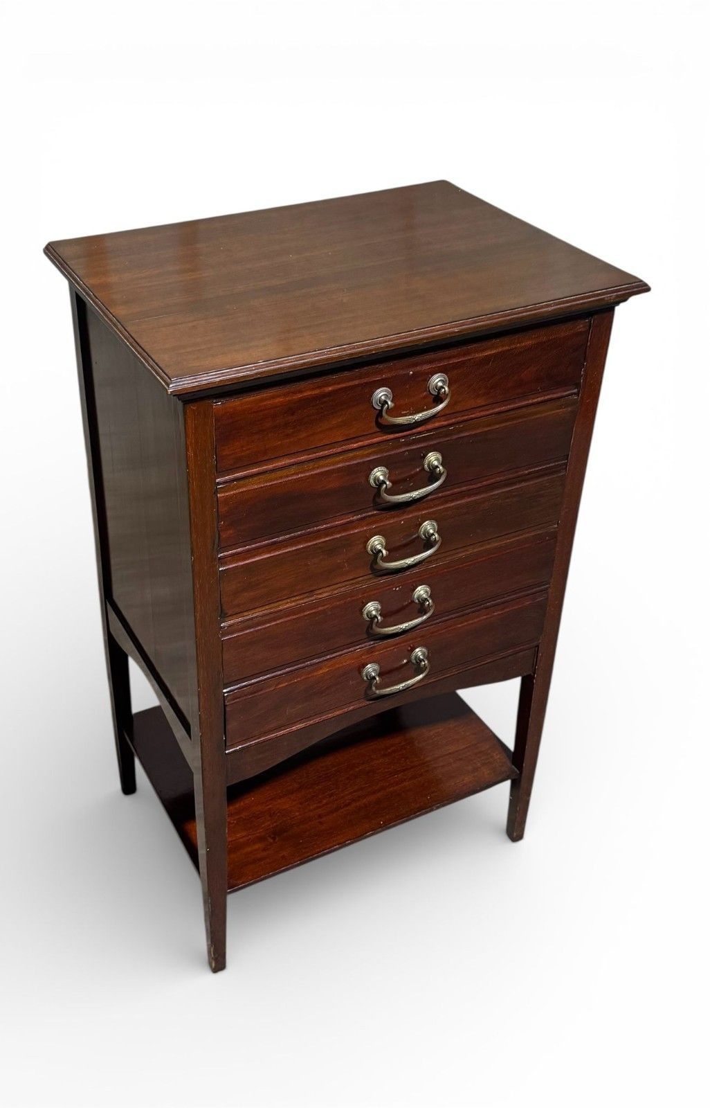 Antique Mahogany Chest Of Drawers Music Cabinet Filling Cabinet photo 295.0
