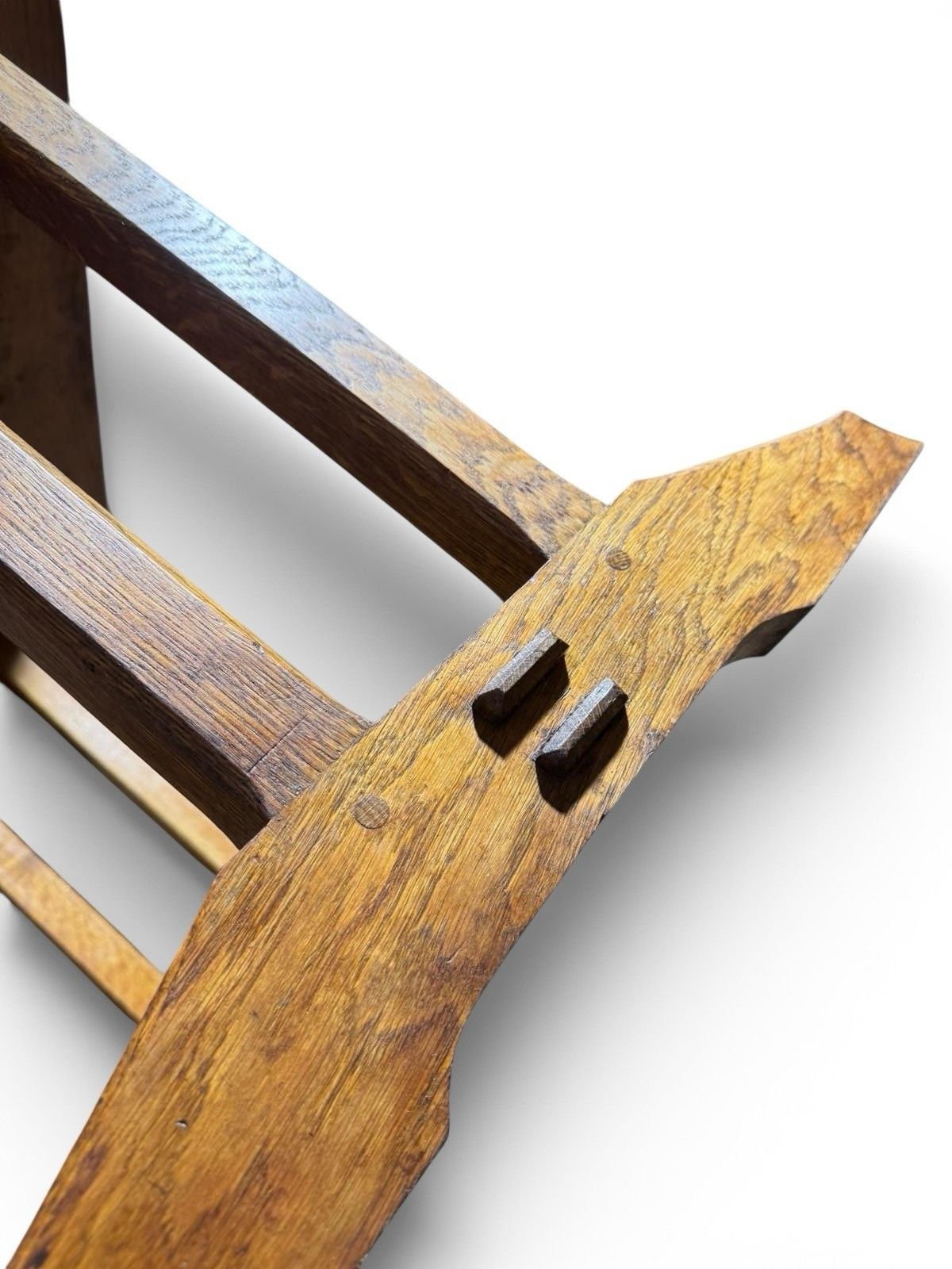 Arts And Crafts Golden Oak Refectory Table Dining Table Cotsworld School C1920s photo for sale