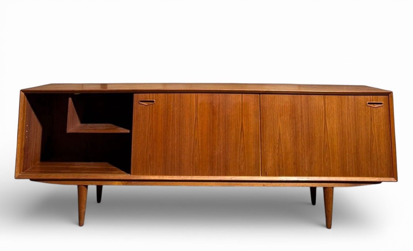 Danish Clausen And Sons Teak Sideboard Mid Century Sliding Doors Rare C1960s photo 1495.0