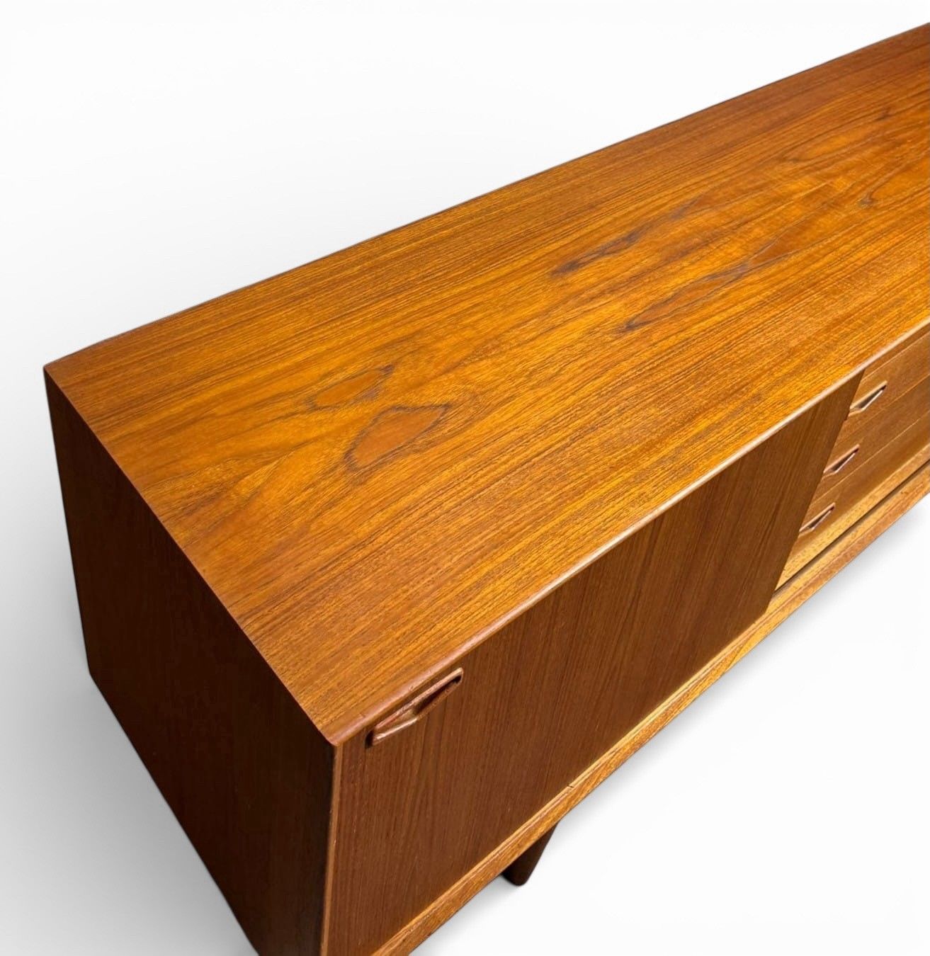 1495.0 Danish Clausen And Sons Teak Sideboard Mid Century Sliding Doors Rare C1960s photo