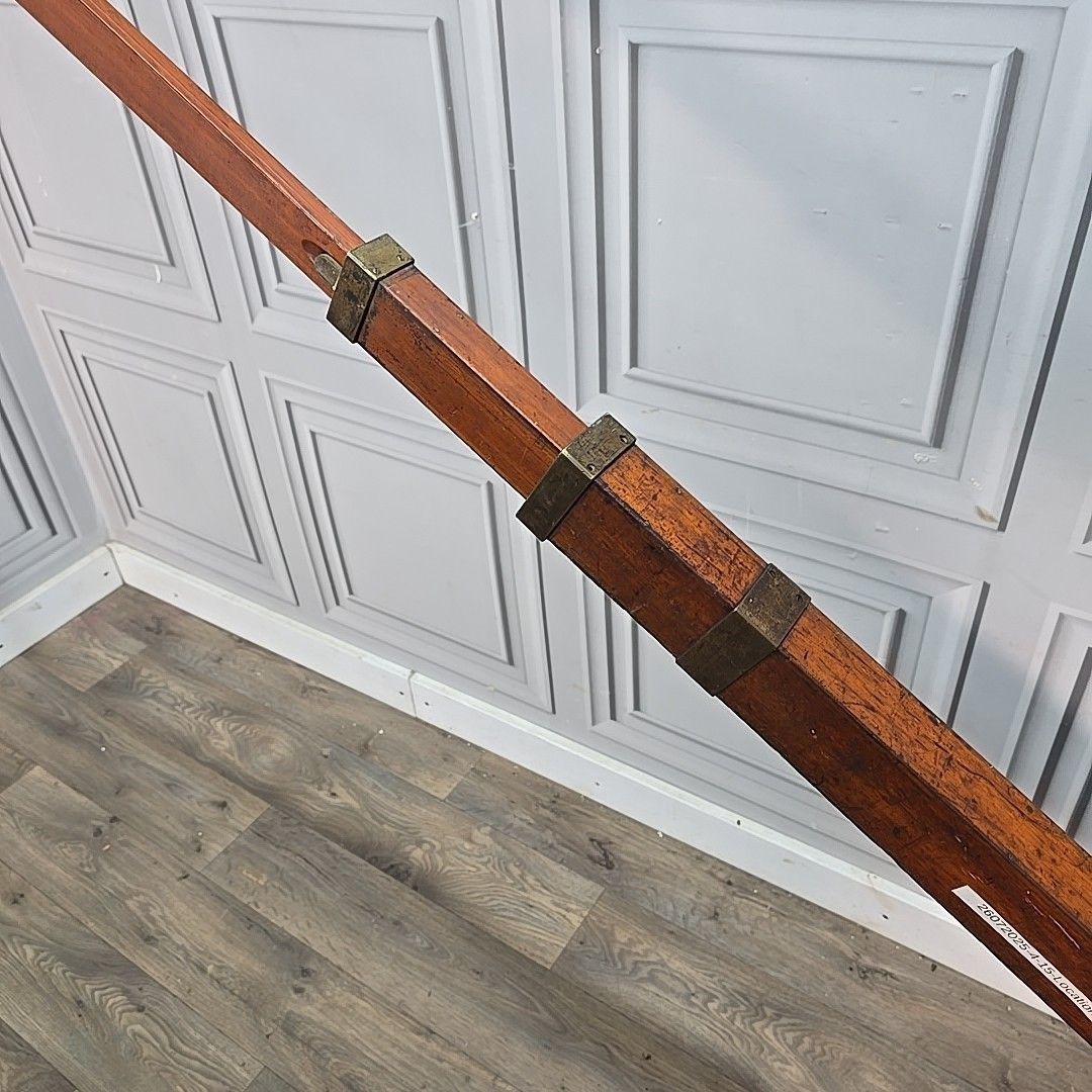 Home Decor Antique Wood & Brass Surveyor’s Rod Measuring Staff – Halden & Co Of Manchester photo