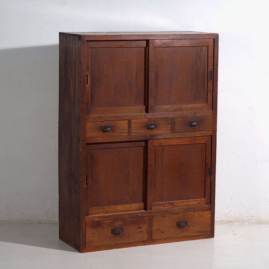 photo buy Antique Japanese Cabinet With Sliding Doors – Meiji Period (C.1900 1920) #67