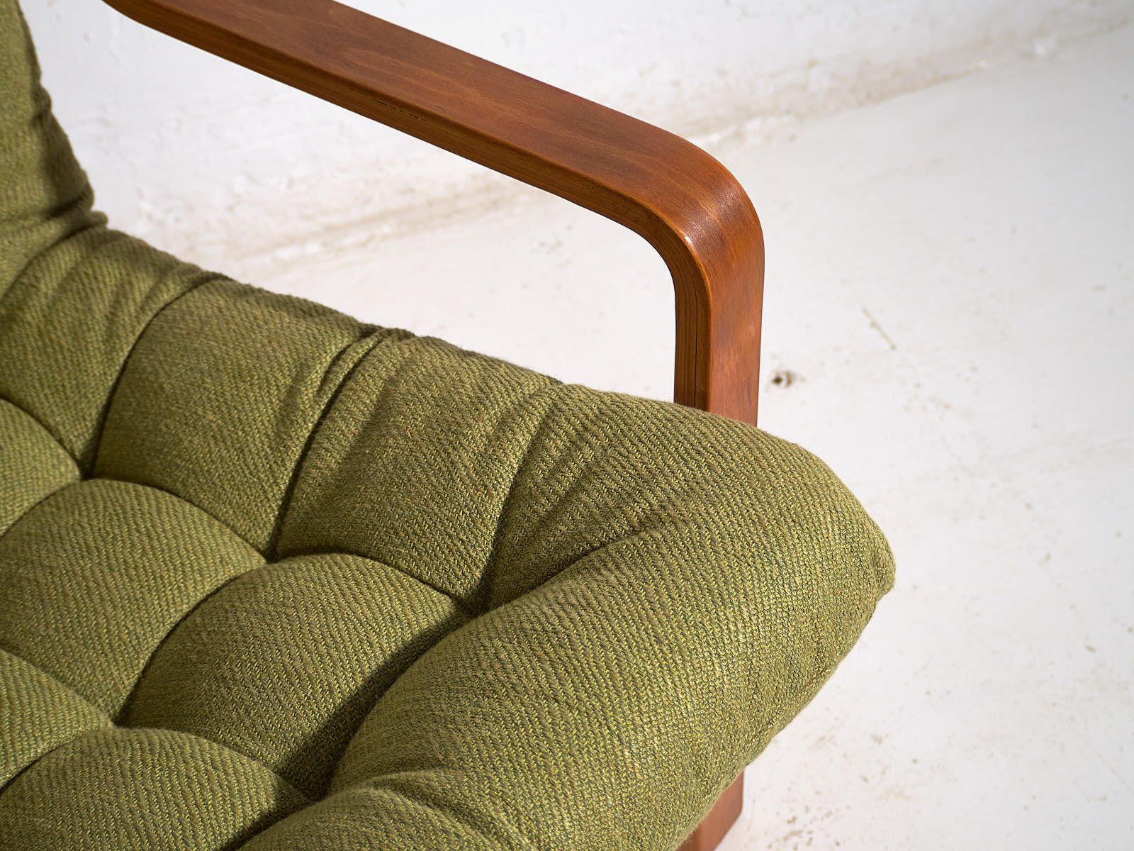 Olive Green Vintage Armchair (C.1950) #80 photo for sale