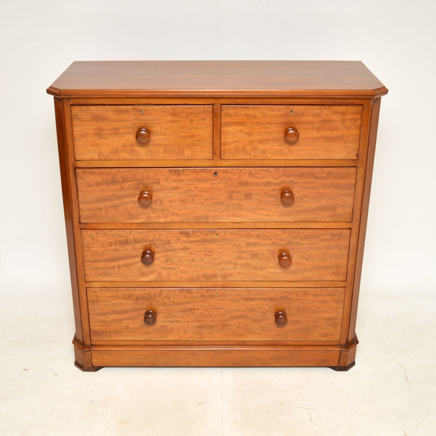 Large Antique Victorian Mahogany Chest Of Drawers photo for sale