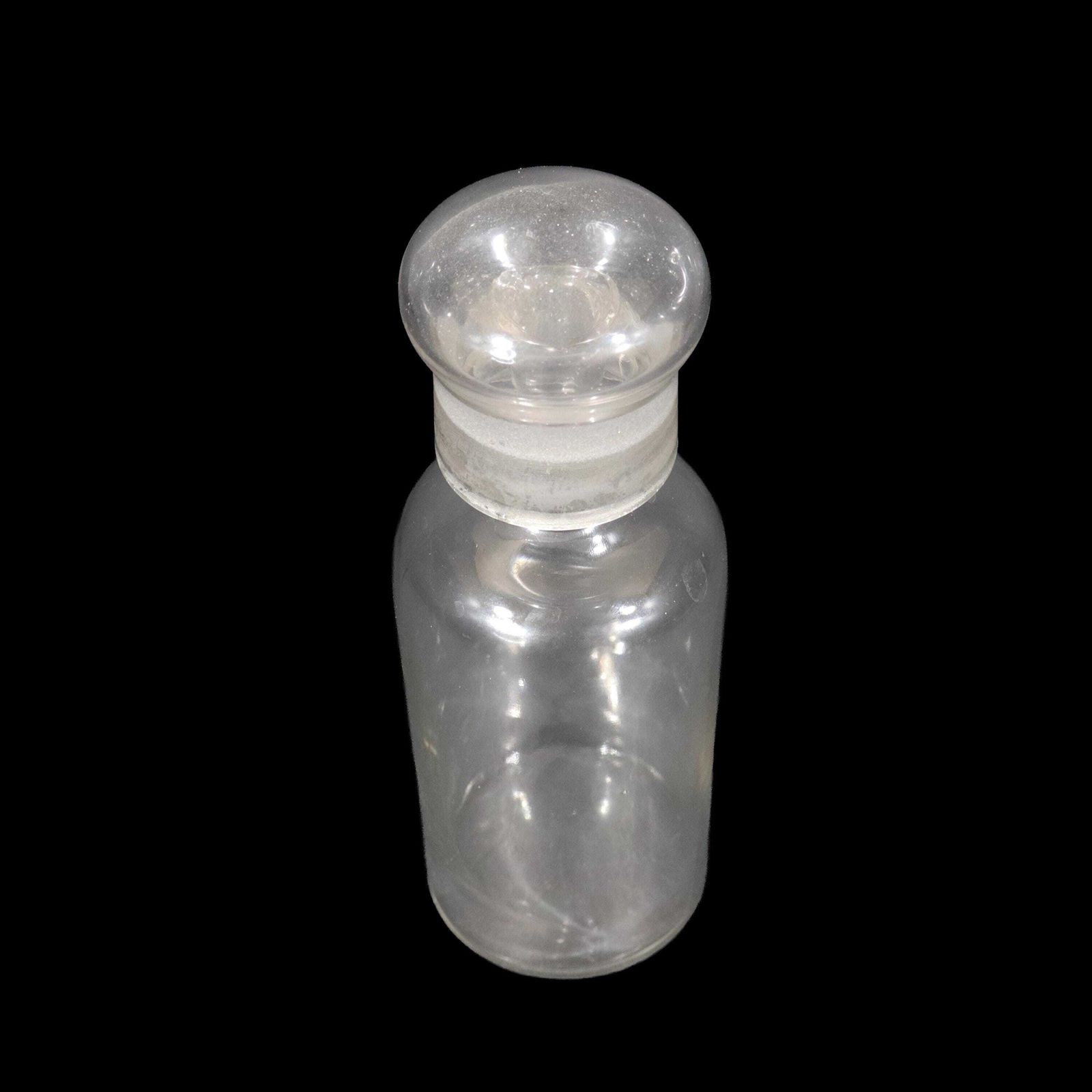 Antique French Laboratory Oil Bottle With Large Domed Glass Stopper, 1900s Medical Curiosity photo 93.0