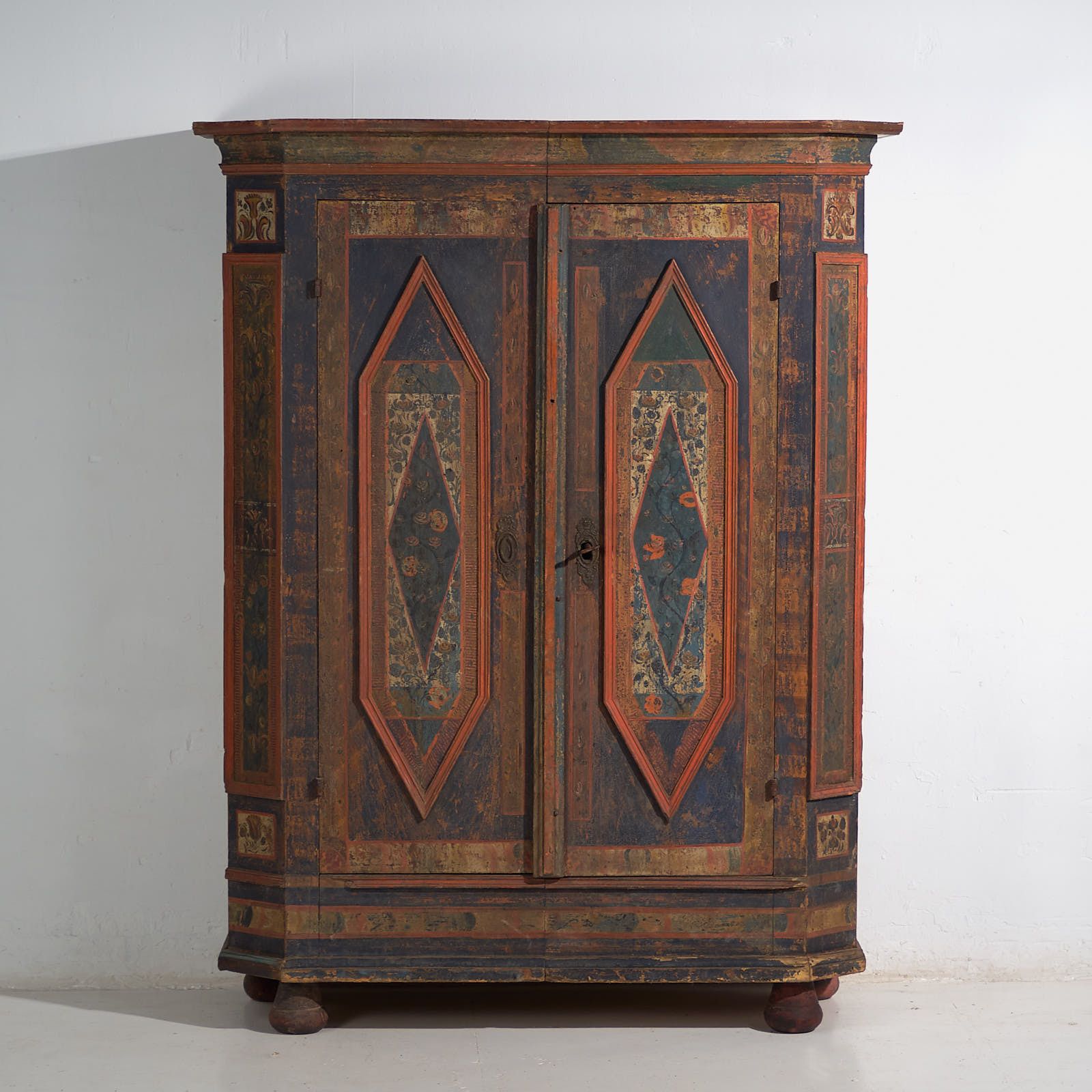 photo furniture Austrian Painted Wardrobe – Late 18th – Early 19th Century (C.1780 1820)