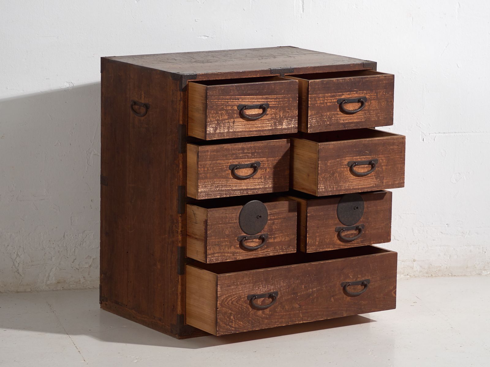Antique Japanese Tansu – Meiji Period / Taishō (C.1868 1926) #88 photo Furniture