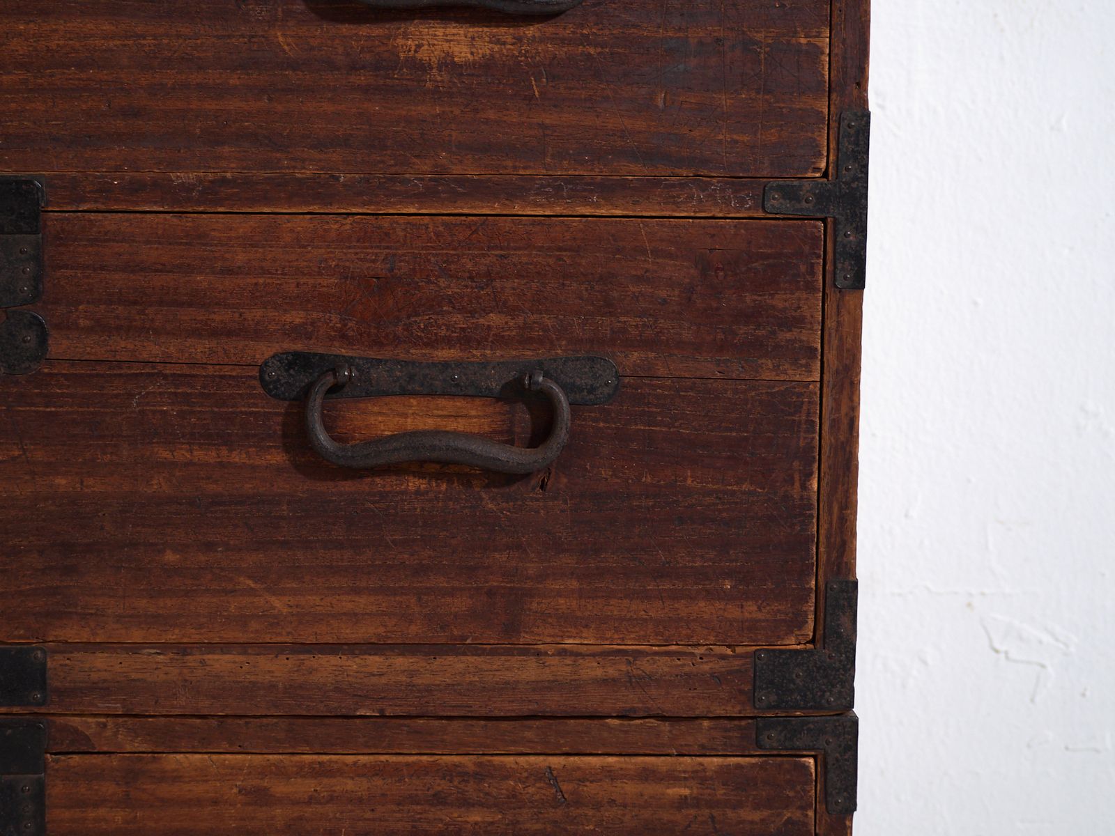 Antique Tansu Chest Of Drawers With Small Door – Meiji / Taishō Period (C.1868 1926) #33 photo vintage