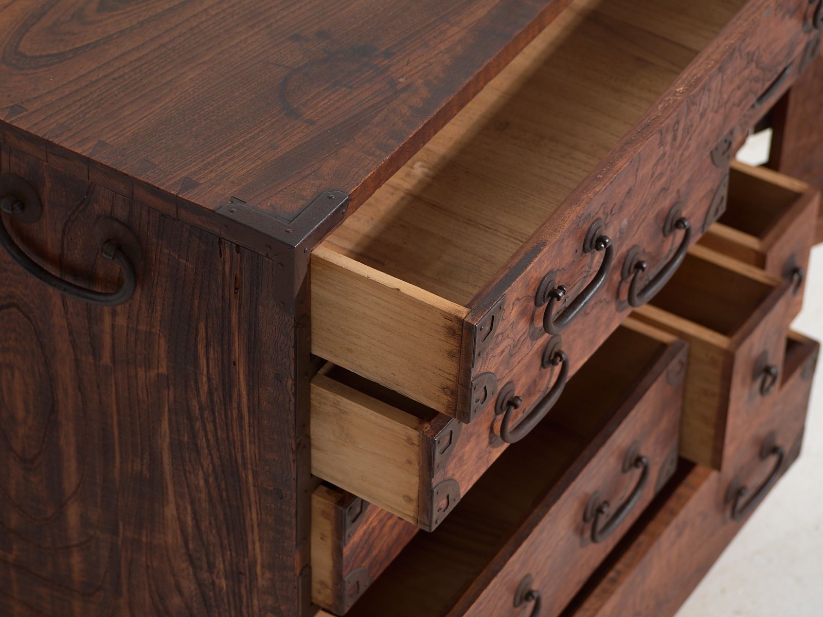 Antique Tansu Storage Chest Of Drawers – Meiji / Taishō Period (C.1868 1926) #34 photo 4030.0