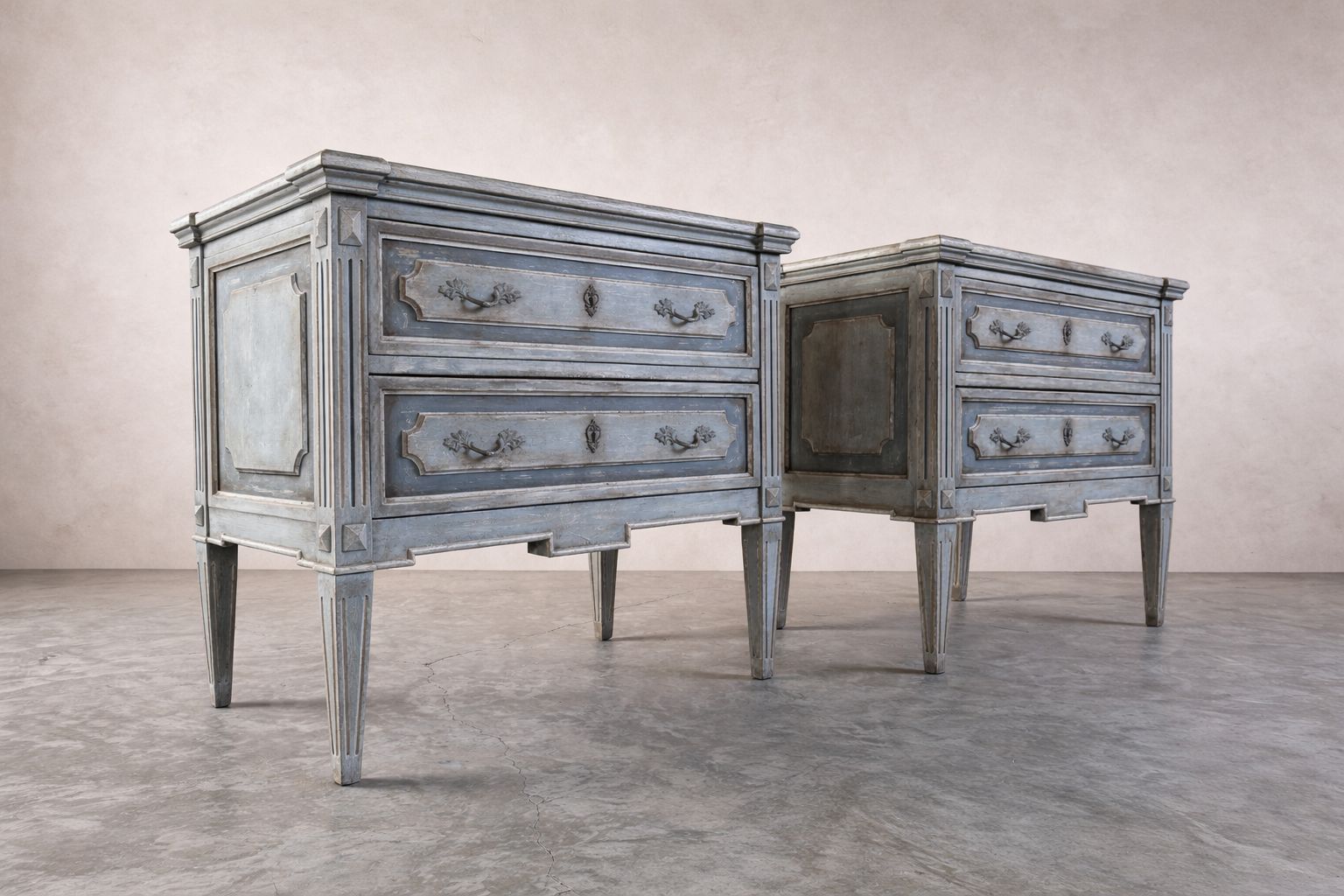 19th Century Italian Bedside Tables photo vintage