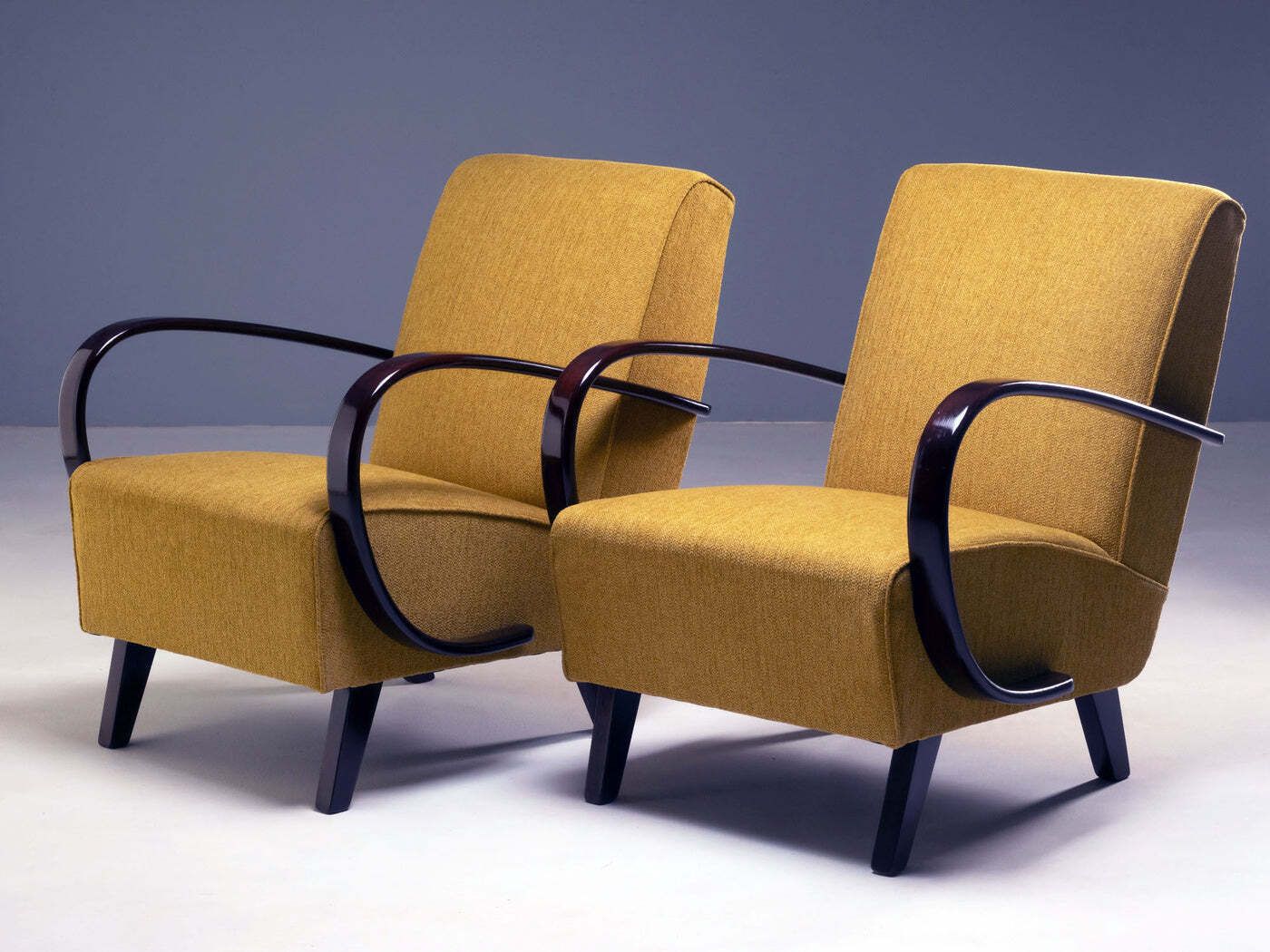 Pair Of Armchairs H 227, Jindřich Halabala, 1930s
