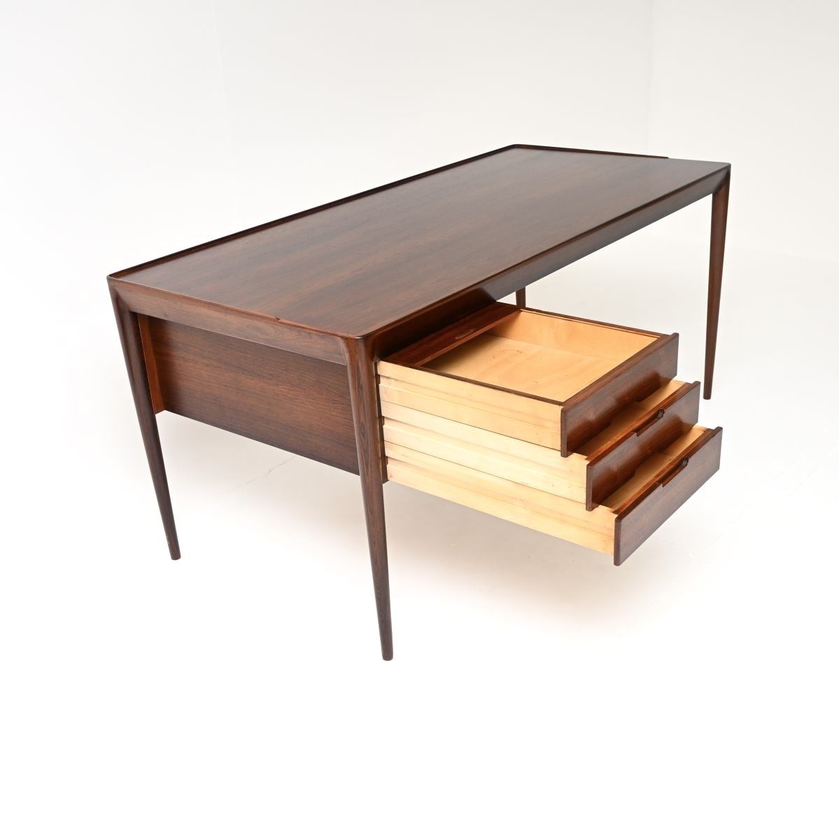 Danish Vintage Rosewood Model 36 Desk By Erik Riisager Hansen For Haslev photo vinterior