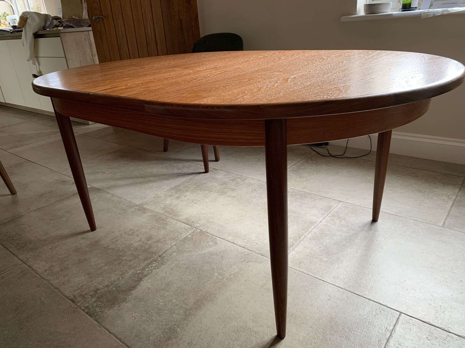 Mid Century Modern Dining Table And 6 Chairs Extending G Plan Teak photo furniture