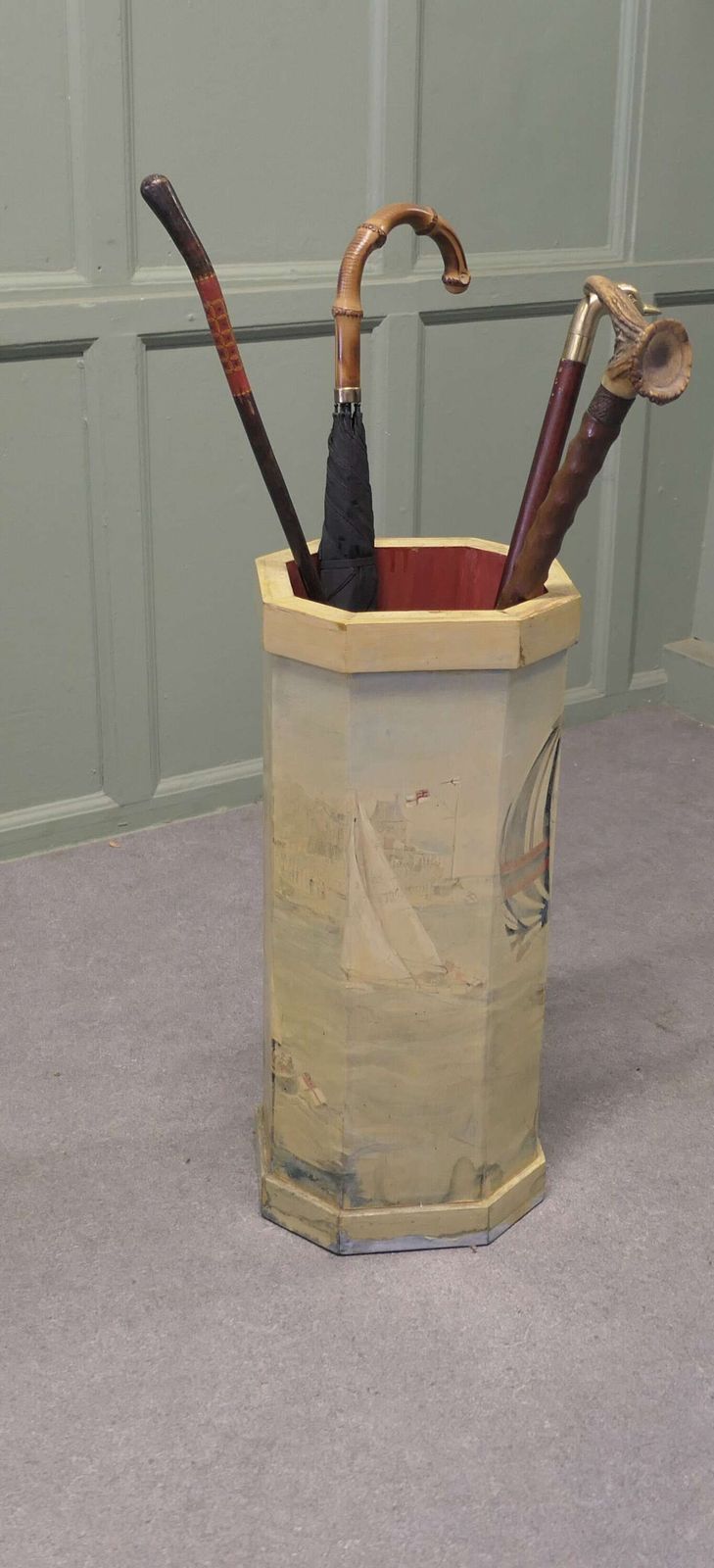 Hand Painted Cowes Week Umbrella Stand This Is A Beautiful And Nostalgic Piece