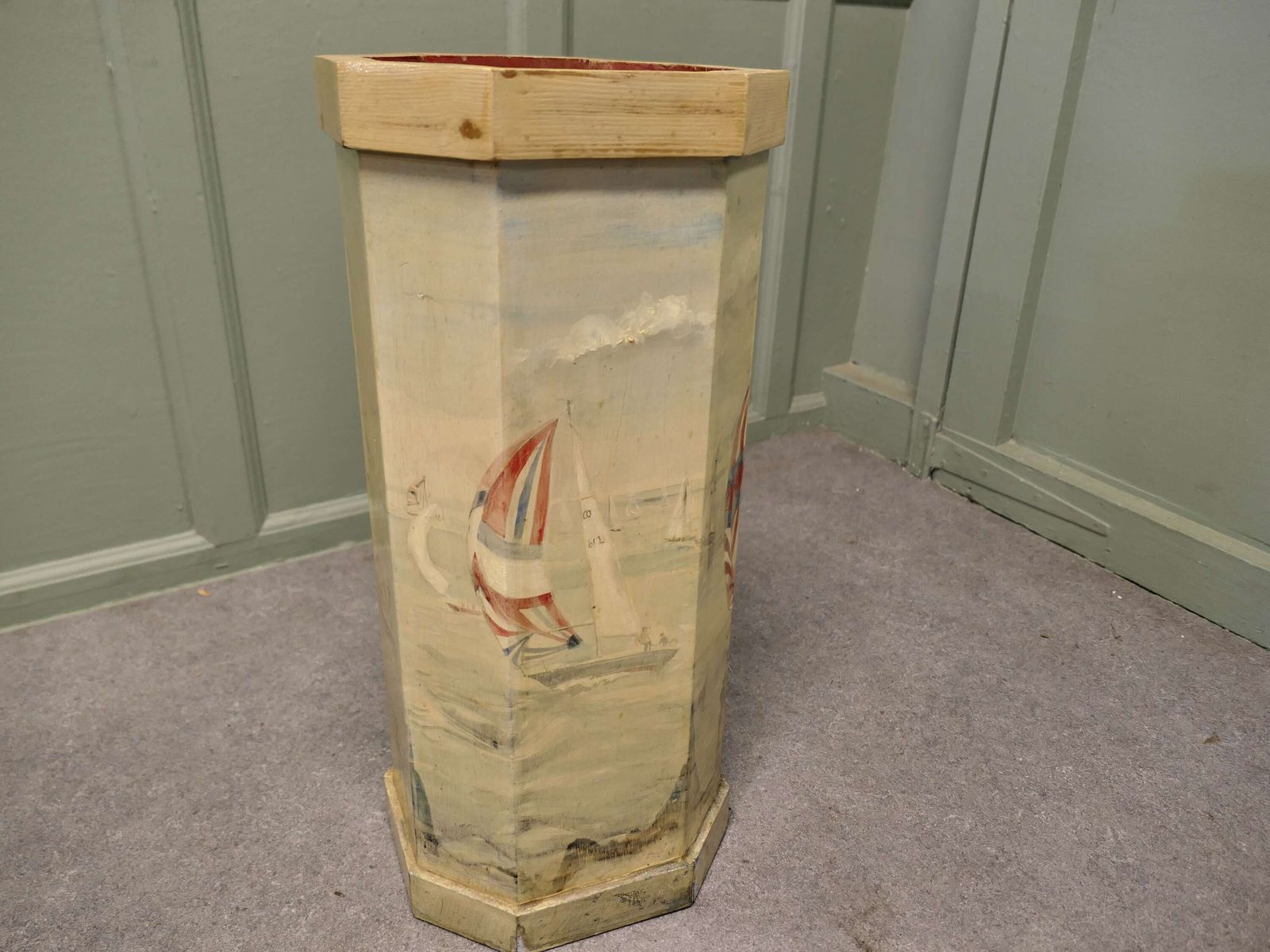 Hand Painted Cowes Week Umbrella Stand This Is A Beautiful And Nostalgic Piece photo Home Decor