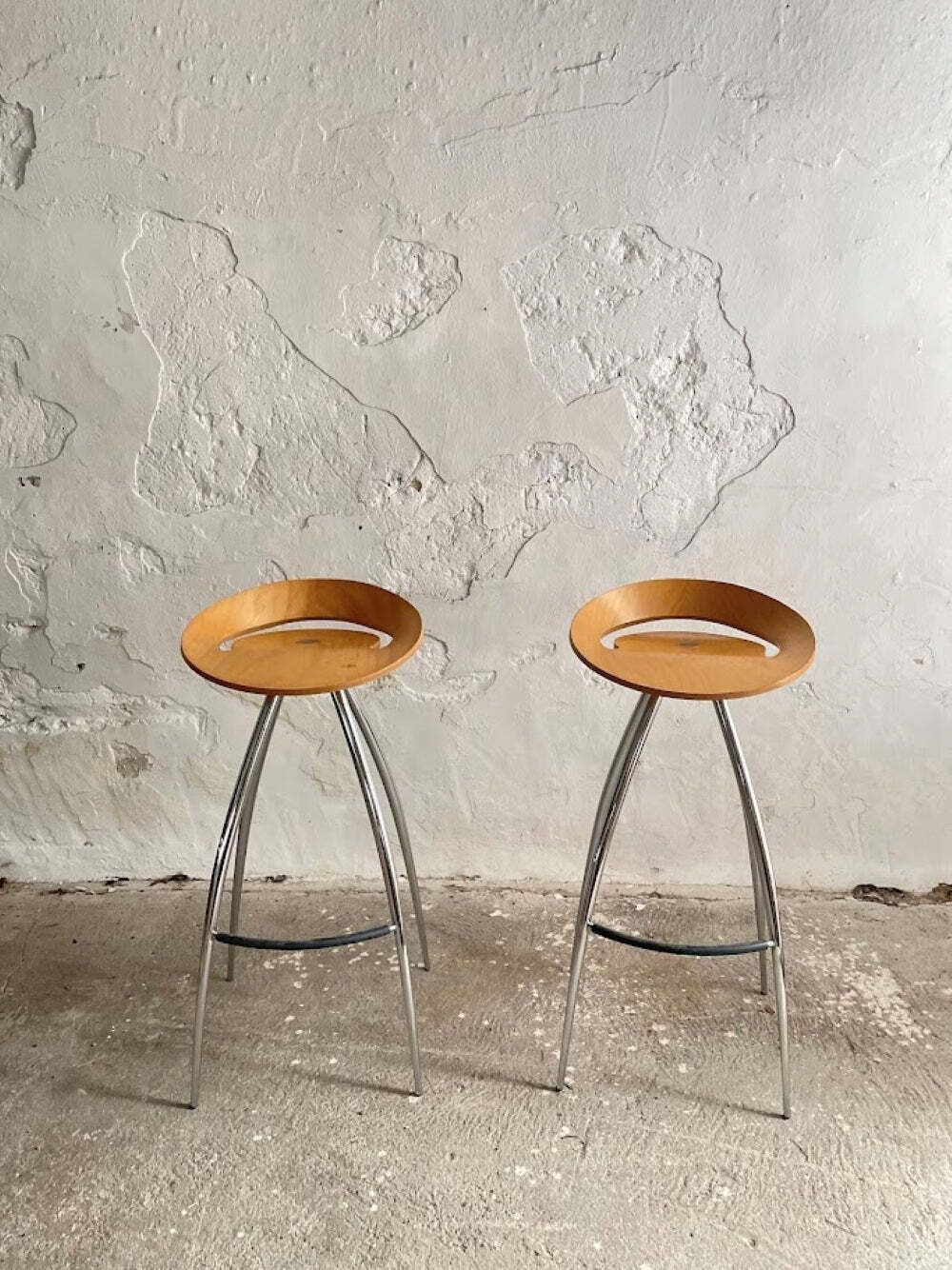 Lyra Barkruk, Set Van Twee, Door Sigurdur Thorsteinsson Voor Magis, Italië, Ca. Jaren 1990 photo furniture