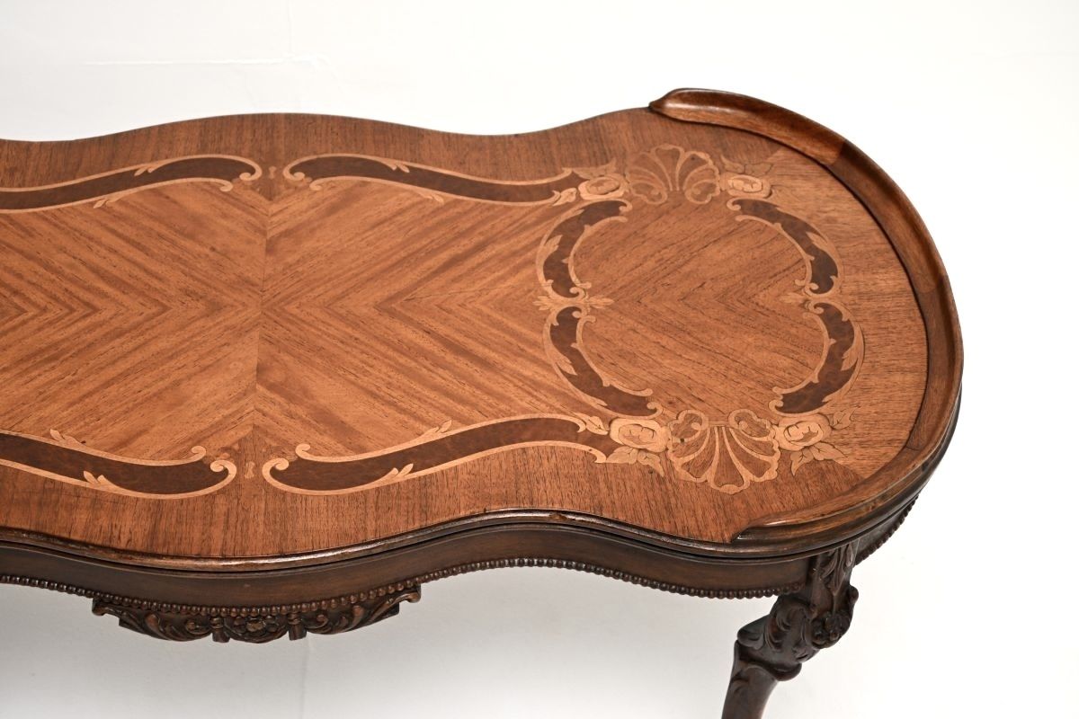 Antique French Inlaid Marquetry Coffee Table photo buy