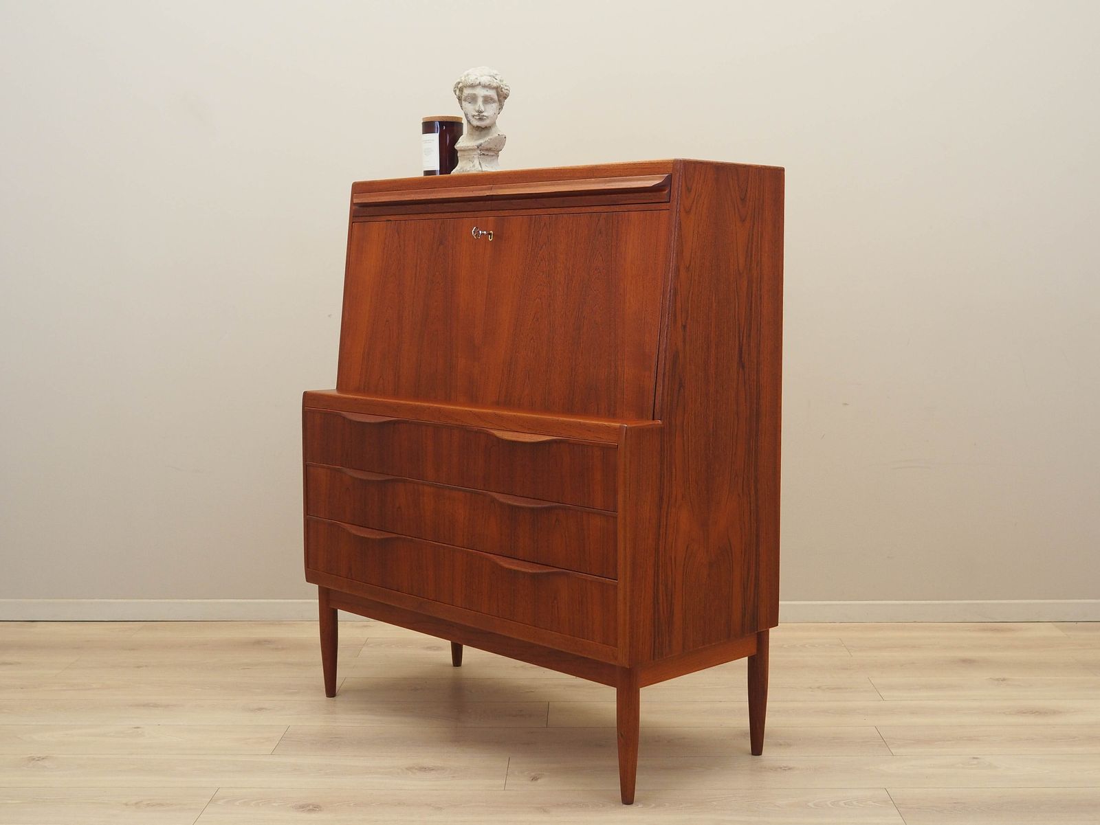 Teak Secretary, Danish Design, 1960s, Designer: Erling Torvits, Manufacturer: Klim Møbelfabrik photo Furniture